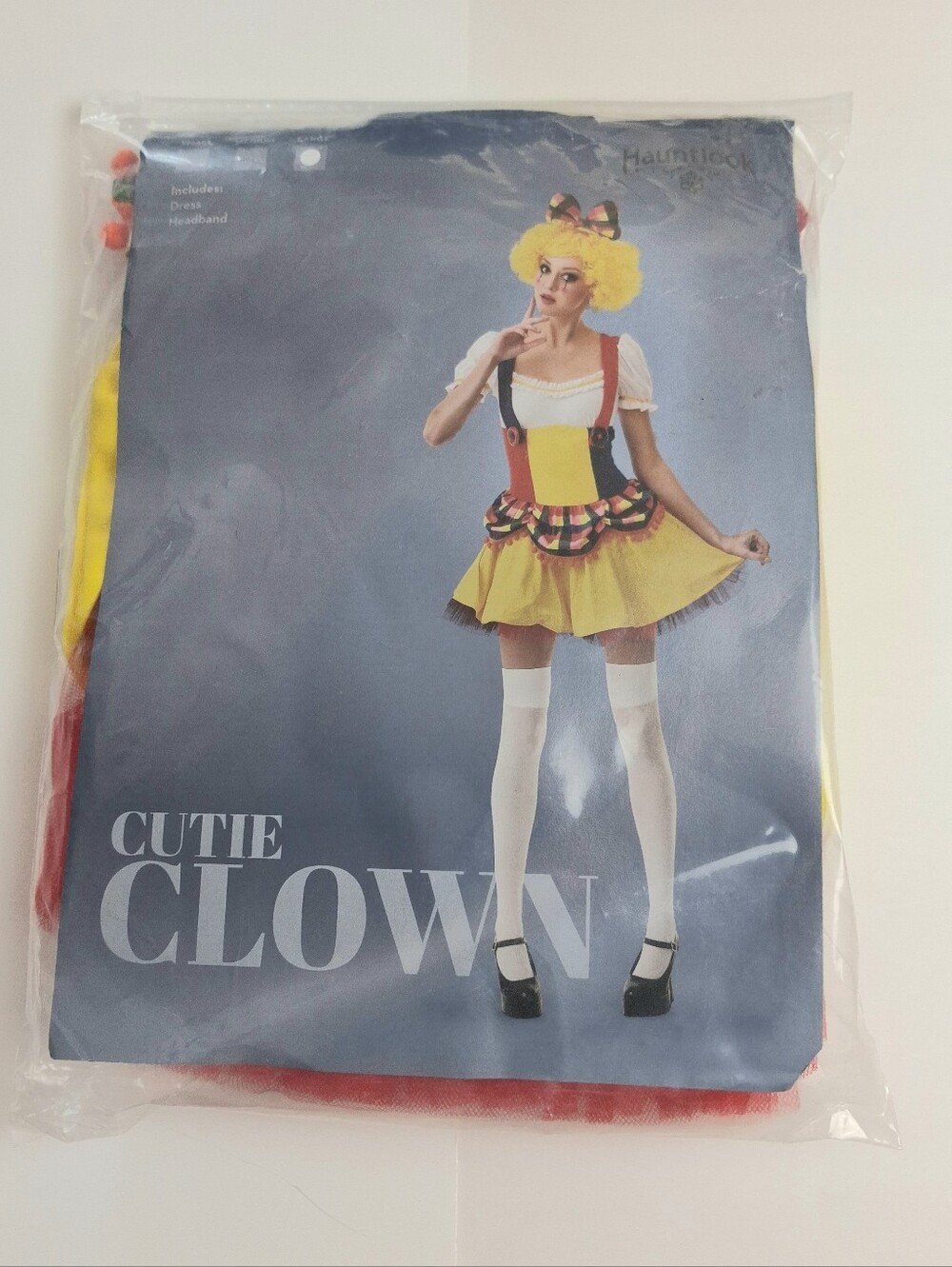 New Cutie Clown Costume Circus Carnival Halloween Dressup Cosplay Size Large